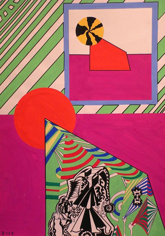 Nichts dahinter, 1971, Tempera-Karton, 43x61.jpg